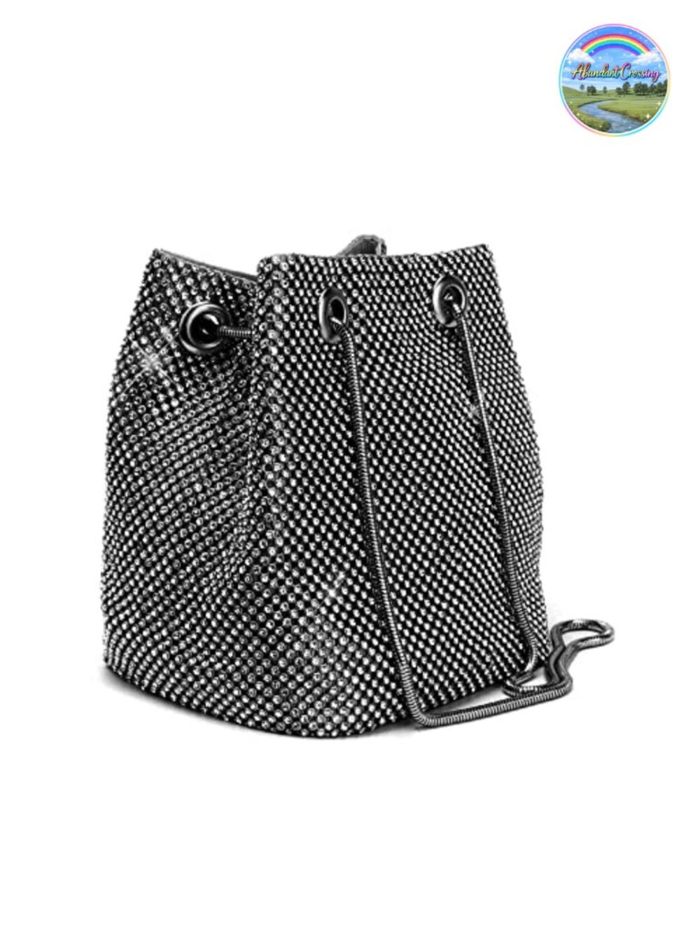 Rhinestone Bucket Evening Bag Shining Shoulder Bag Party Wedding